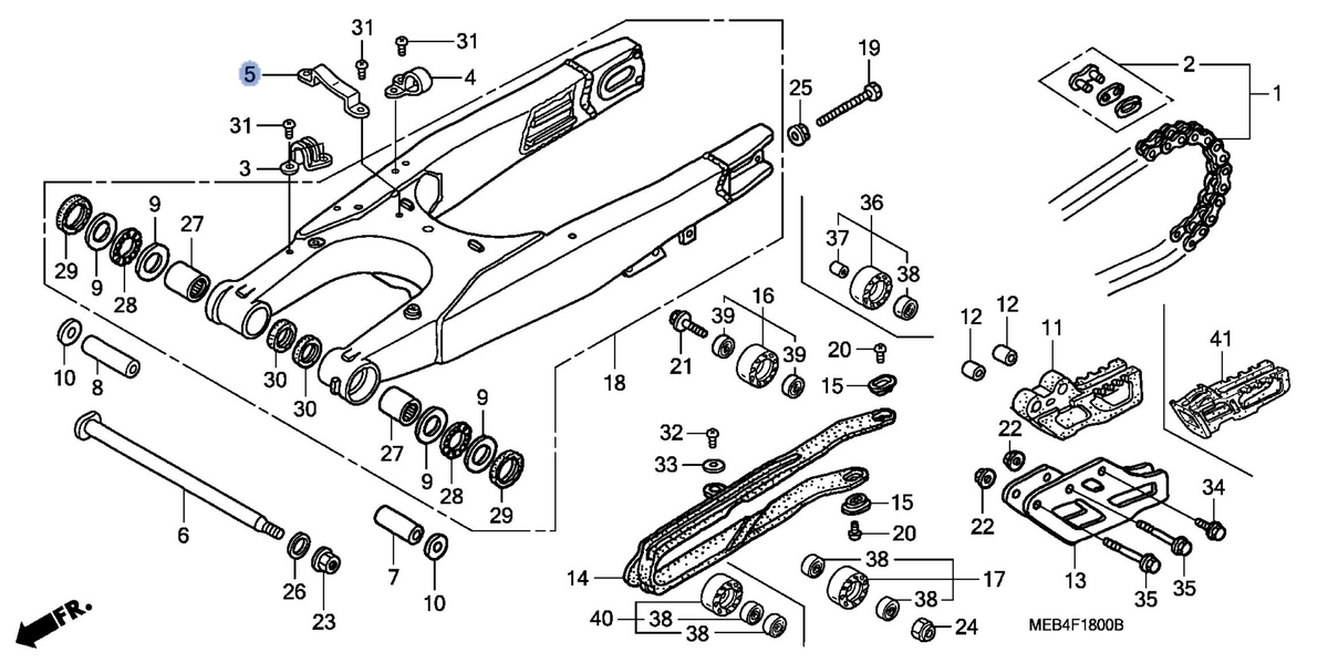 Honda OEM part 43469-MEB-000