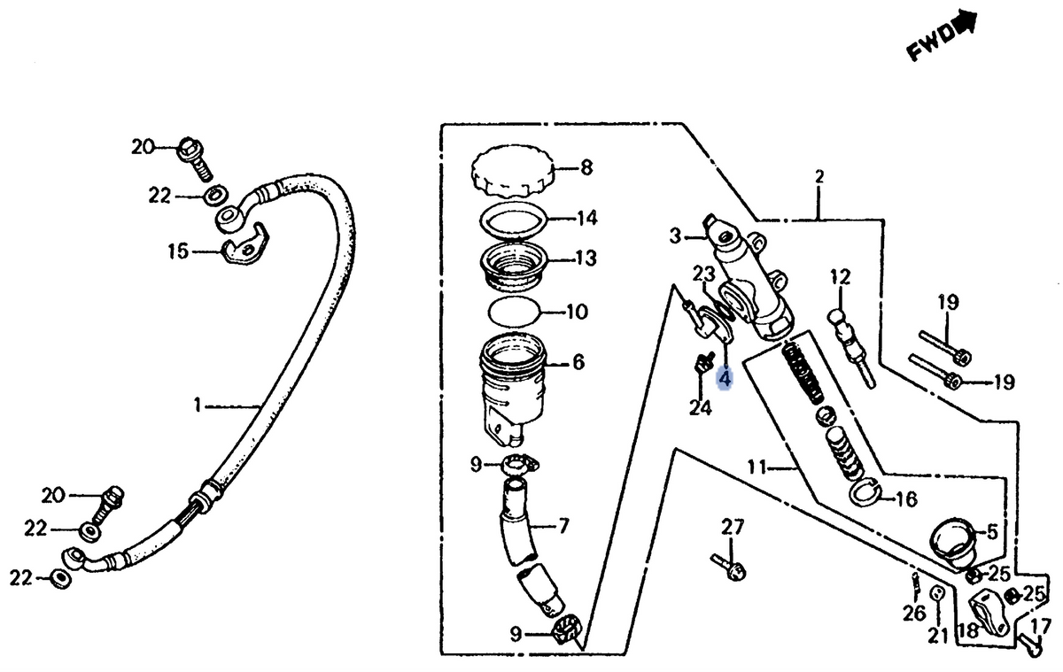 Honda OEM part 43503-MB2-006