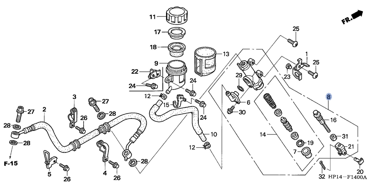 Honda OEM part 43510-HP1-016