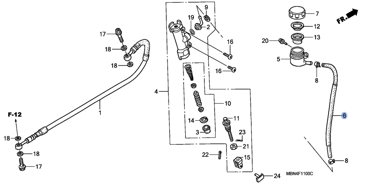 Honda OEM part 43512-KBA-921