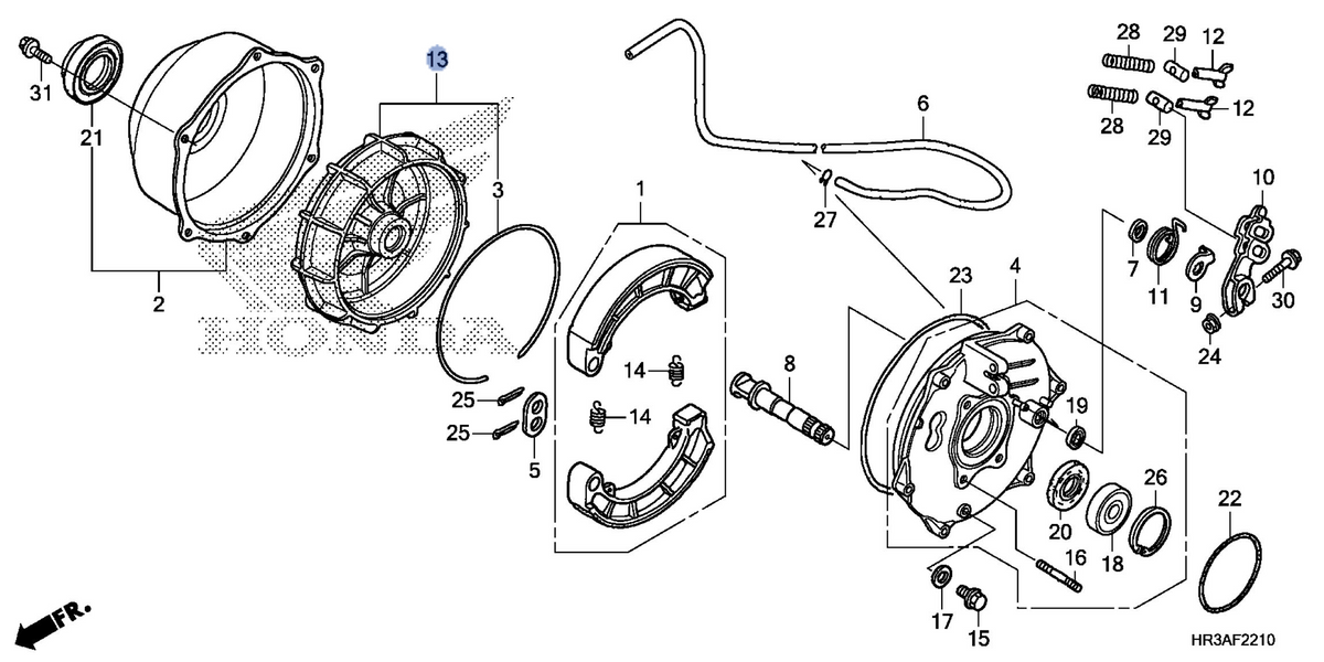 Honda OEM part 43620-HR3-A20