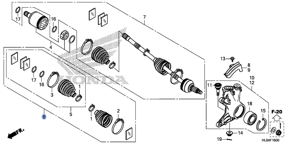 Honda OEM part 44240-HL6-A01