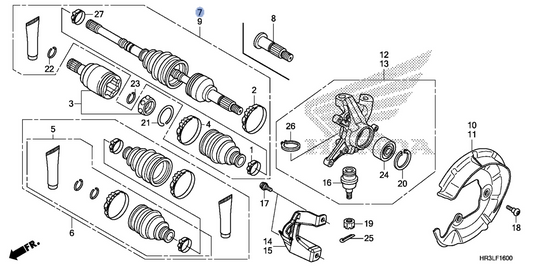 Honda OEM part 44250-HR3-WB1
