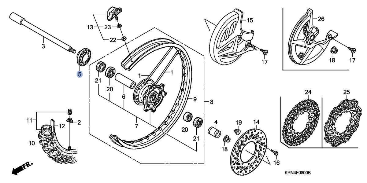 Honda OEM part 44312-KRN-A30