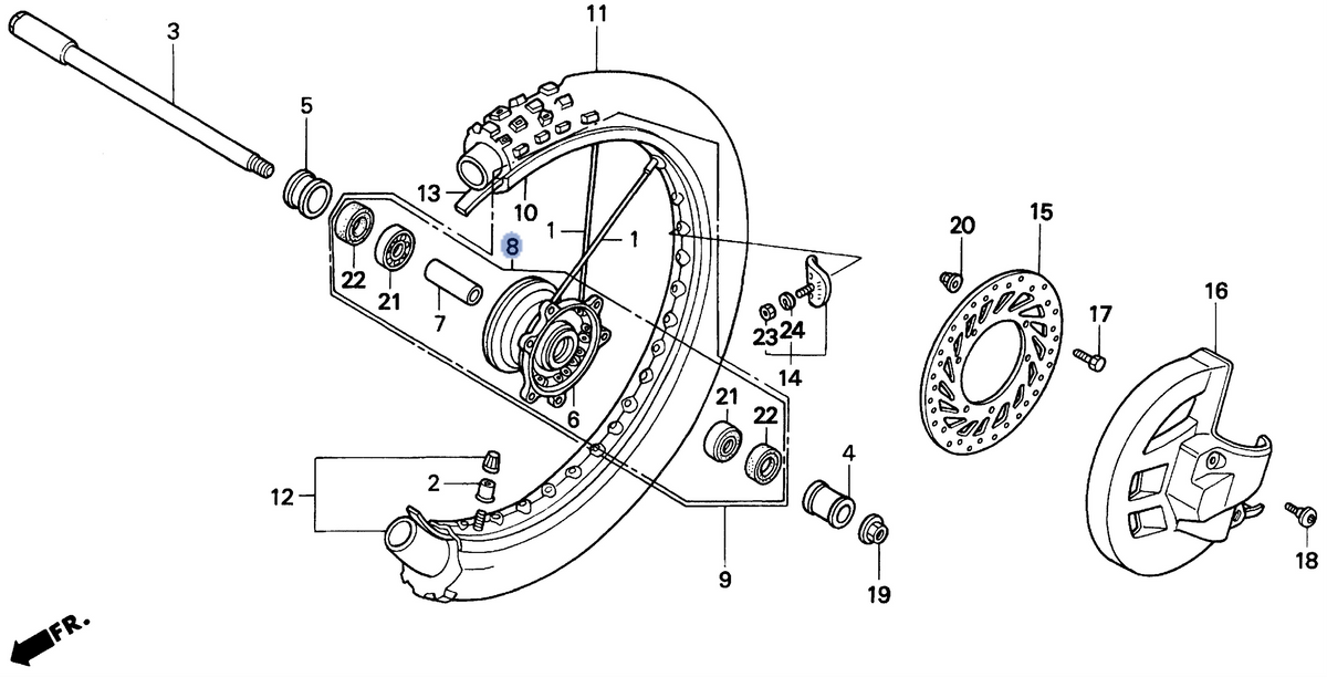 Honda OEM part 44635-MAC-680