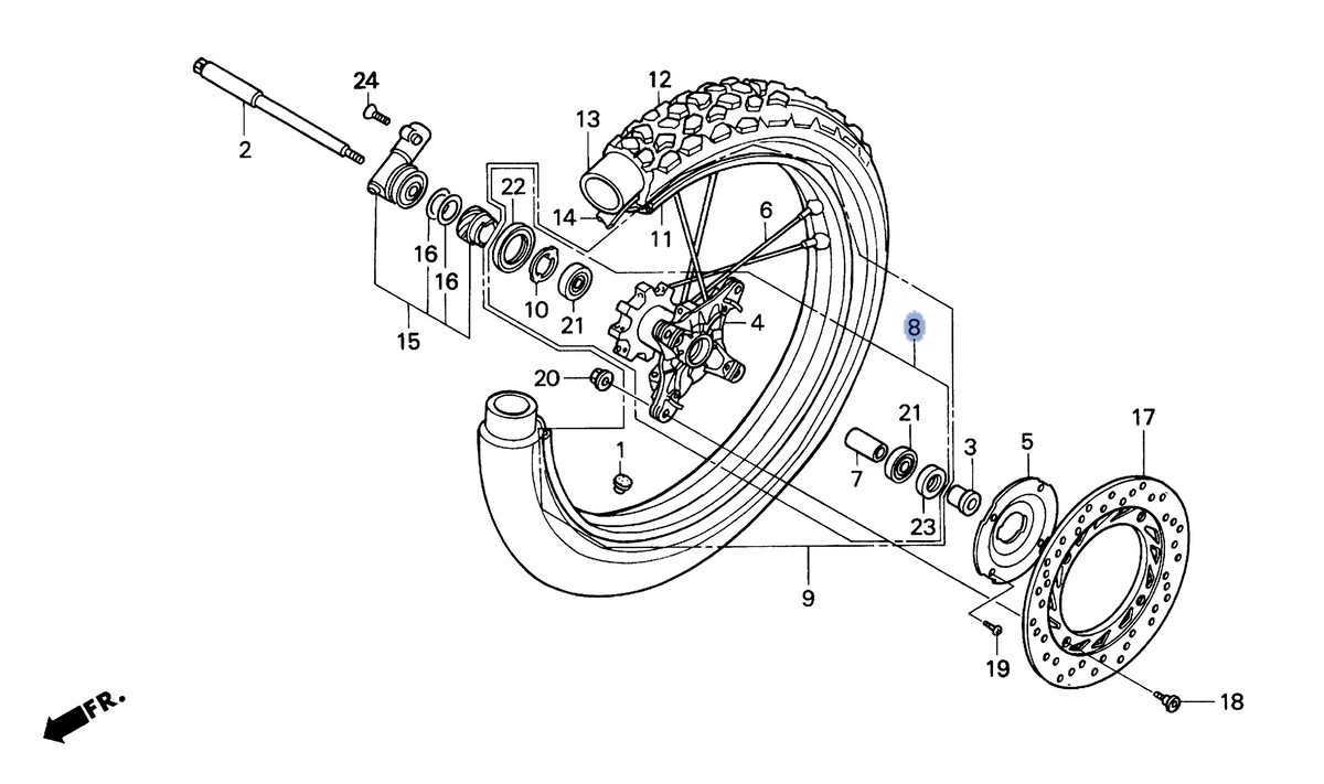 Honda OEM part 44635-MY6-880