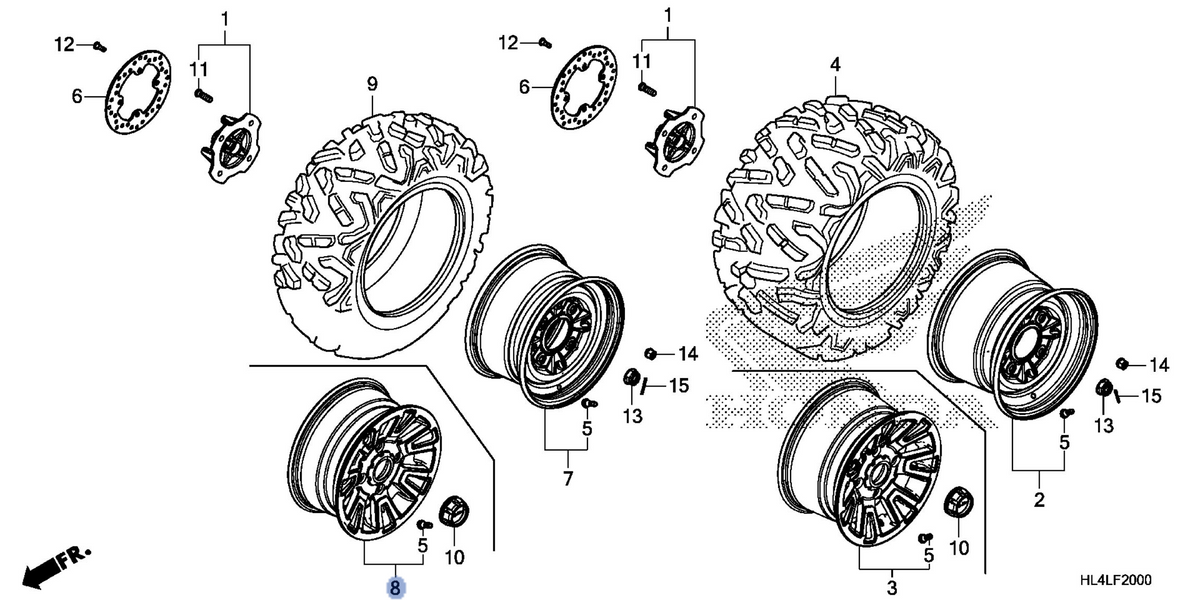 Honda OEM part 44650-HL4-AB0