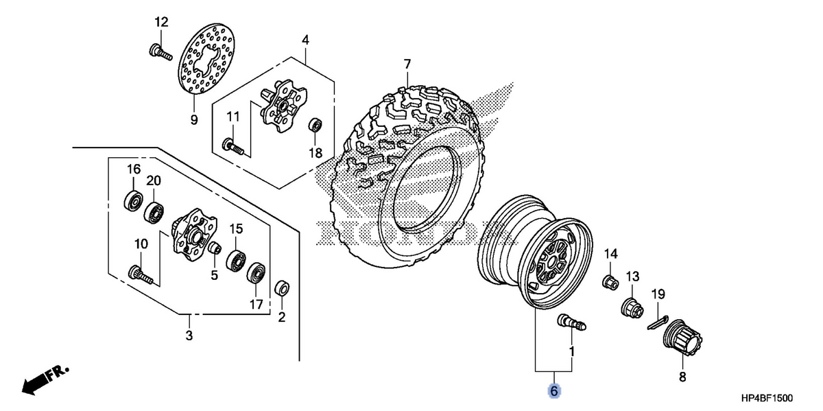 Honda OEM part 44650-HP5-L00ZA