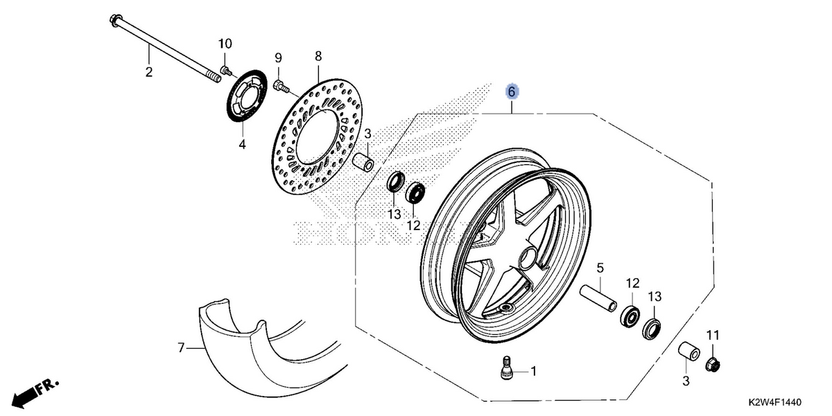 Honda OEM part 44650-K26-MD0ZA