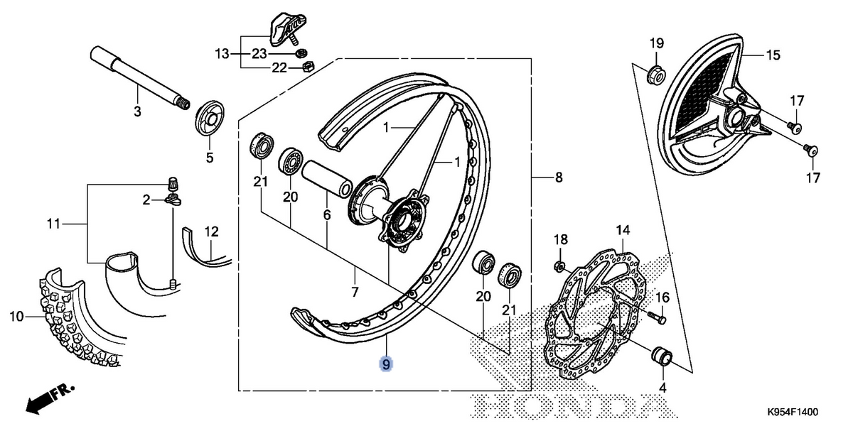 Honda OEM part 44701-MKE-A71