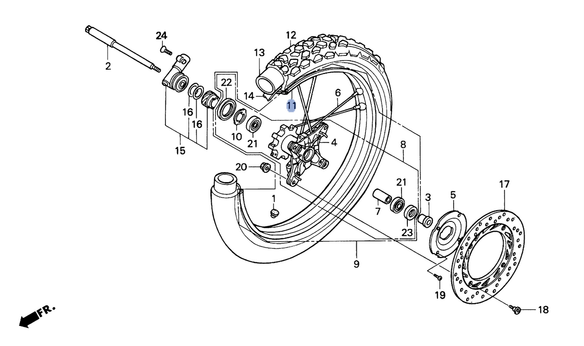 Honda OEM part 44701-MY6-672
