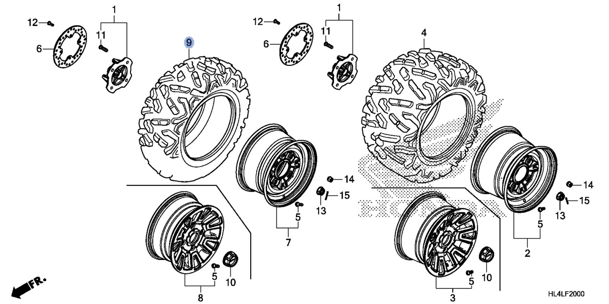 Honda OEM part 44711-HL4-A11