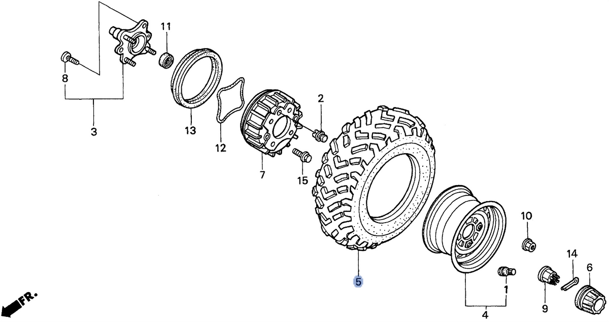 Honda OEM part 44711-HN0-A41
