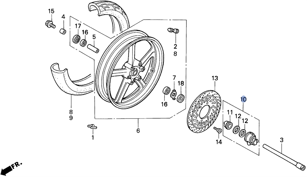 Honda OEM part 44800-ML7-003