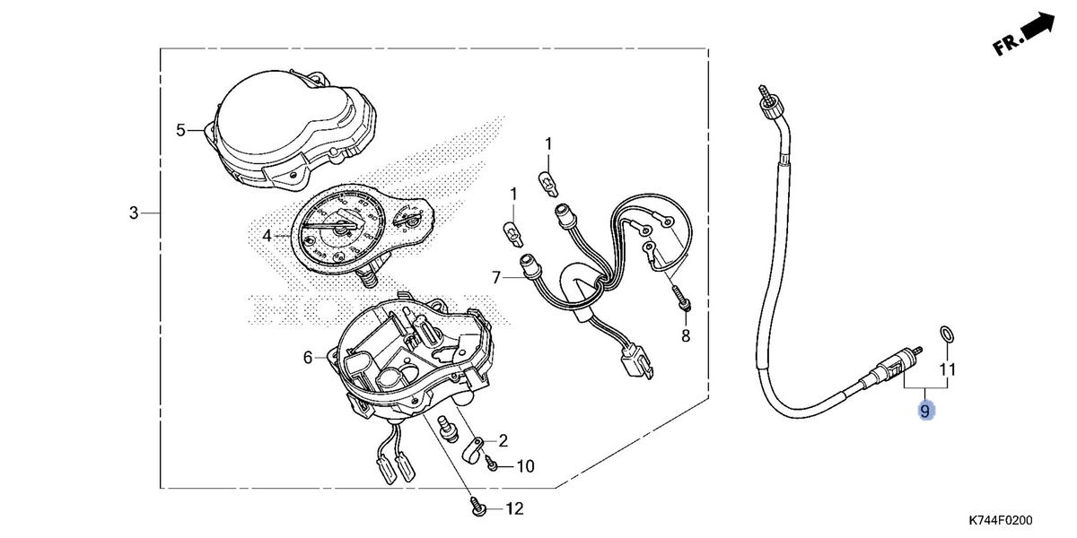 Honda OEM part 44830-KTE-D12