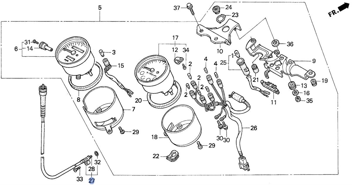 Honda OEM part 44830-MK4-000