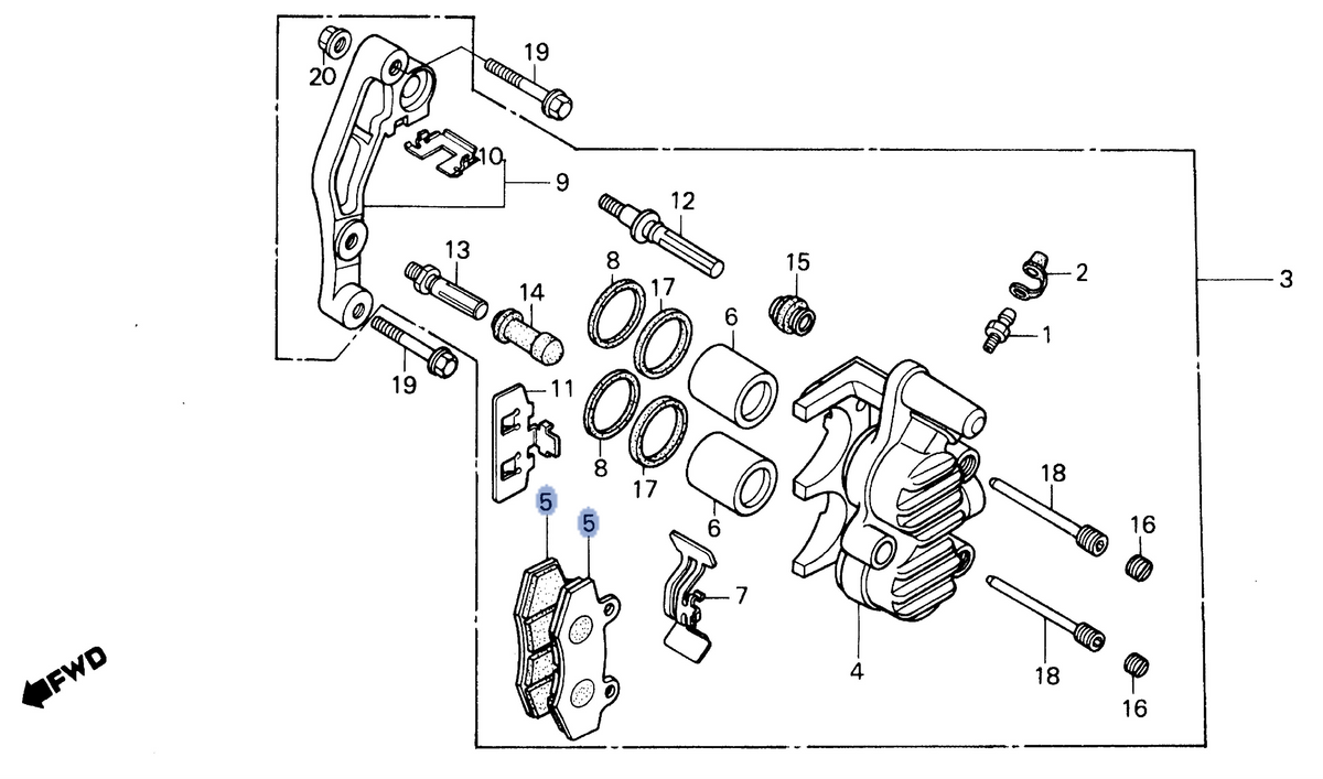 Honda OEM part 45105-MG3-006