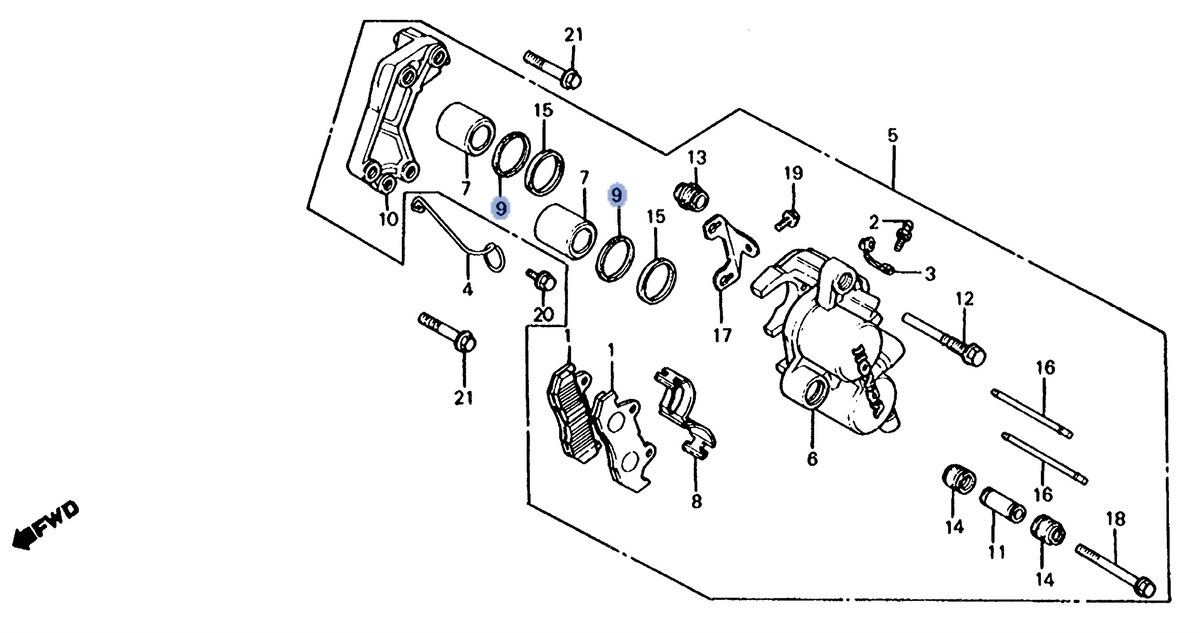 Honda OEM part 45109-166-006