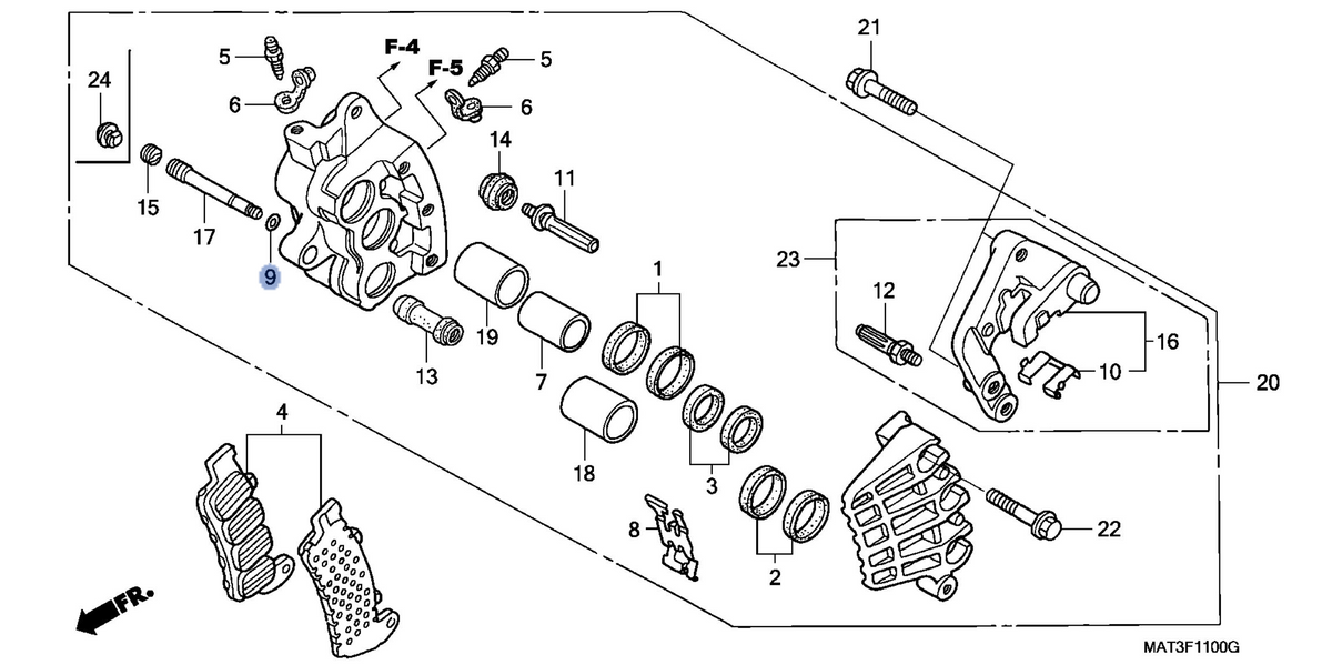 Honda OEM part 45111-MAJ-G41