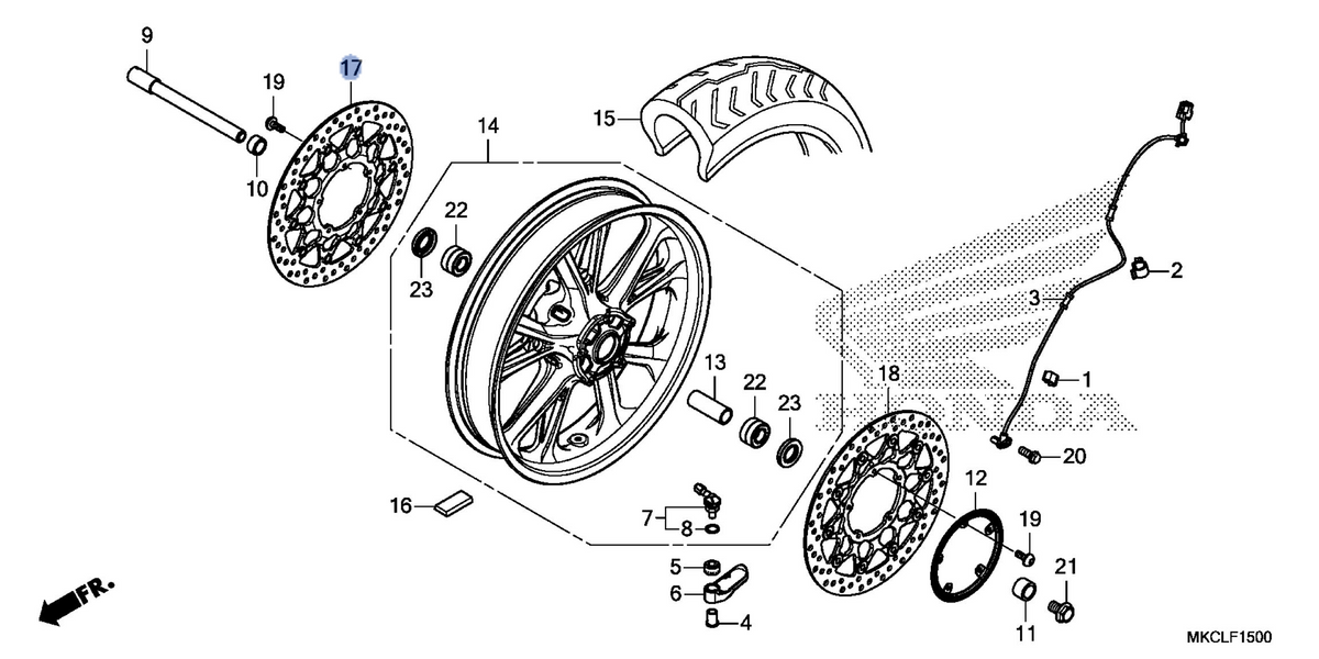 Honda OEM part 45120-MKC-A01