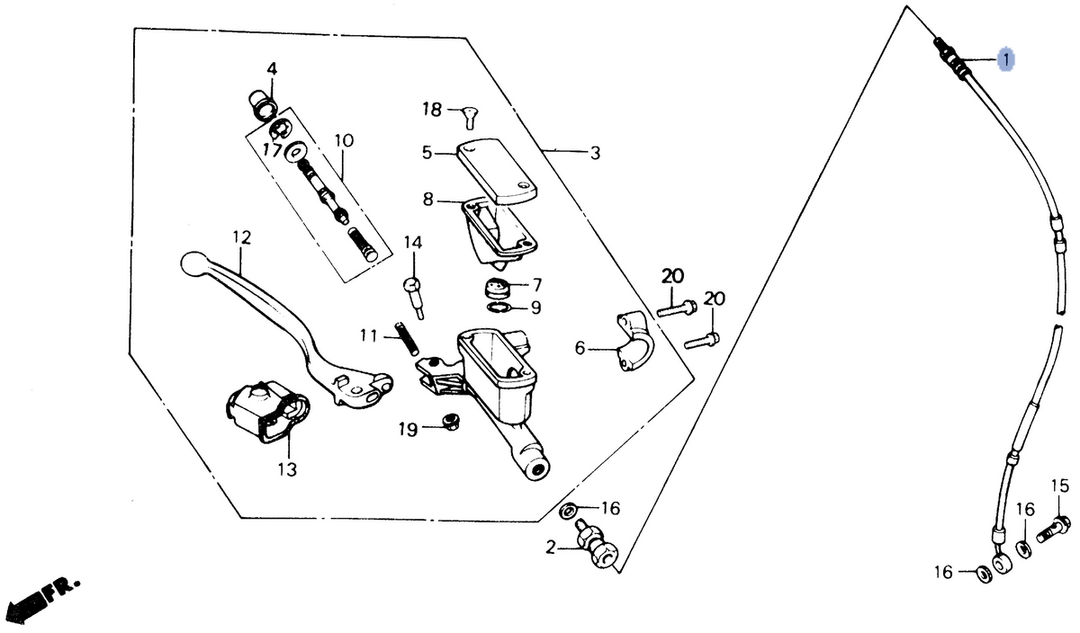Honda OEM part 45125-GS2-305
