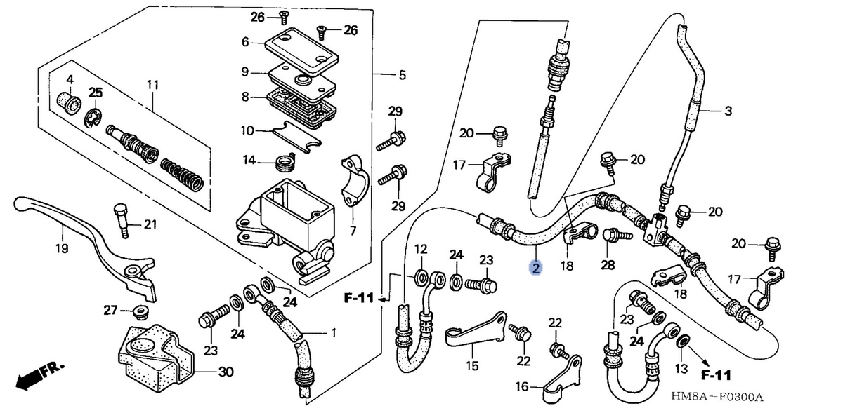 Honda OEM part 45127-HM8-A01