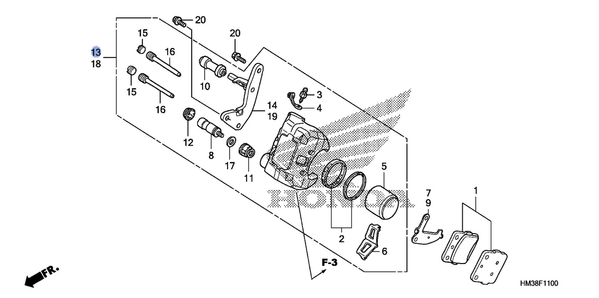 Honda OEM part 45150-HM3-305