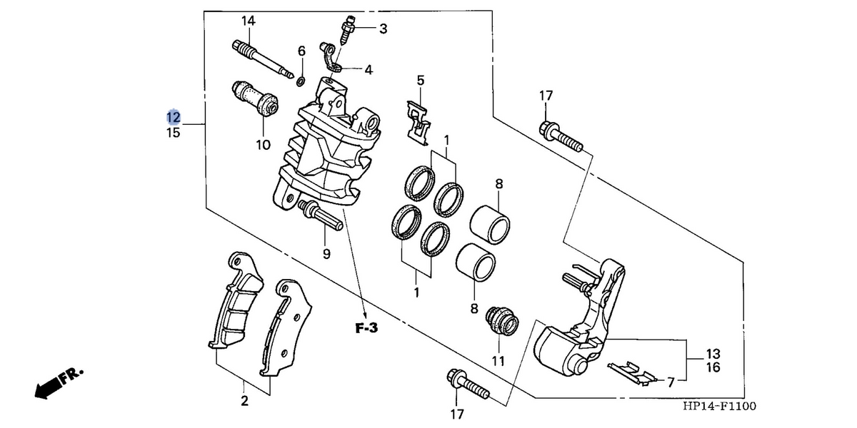 Honda OEM part 45150-HP1-006