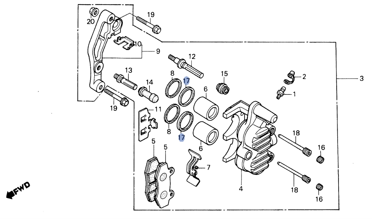 Honda OEM part 45209-GE2-006