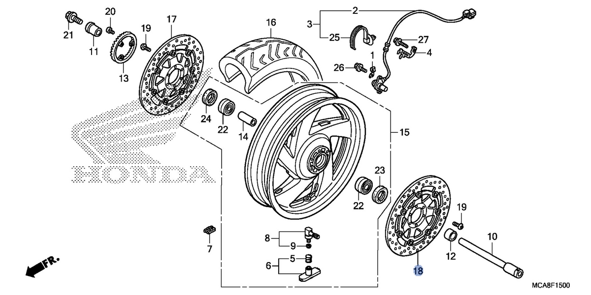 Honda OEM part 45220-MJG-671