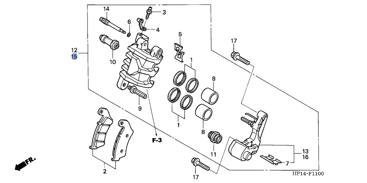 Honda OEM part 45250-HP1-006
