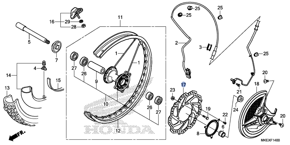 Honda OEM part 45351-MKE-A40