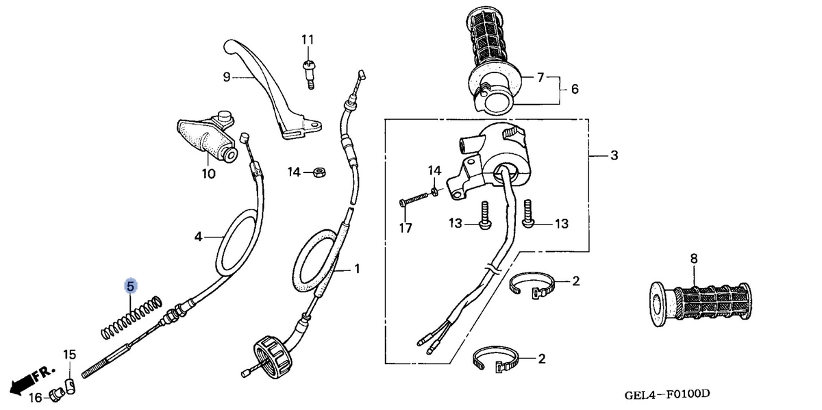 Honda OEM part 45454-181-960