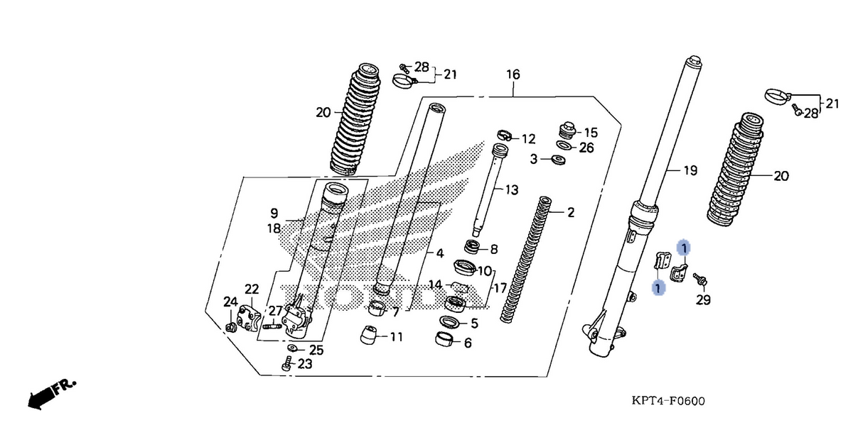 Honda OEM part 45461-KPS-900