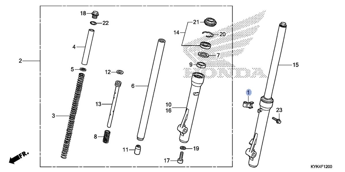 Honda OEM part 45461-KYK-910