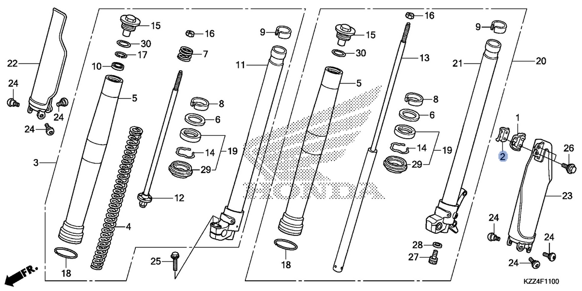 Honda OEM part 45462-KZZ-900