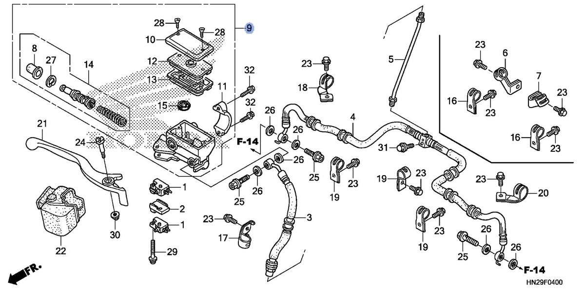 Honda OEM part 45510-HP0-A51