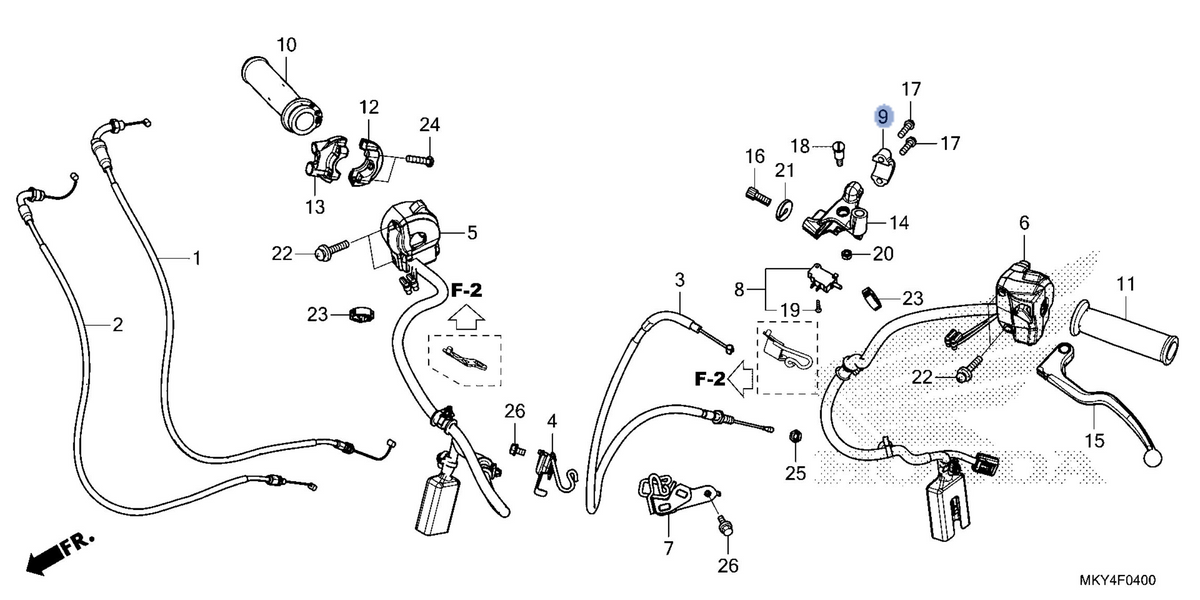 Honda OEM part 45517-KCW-870