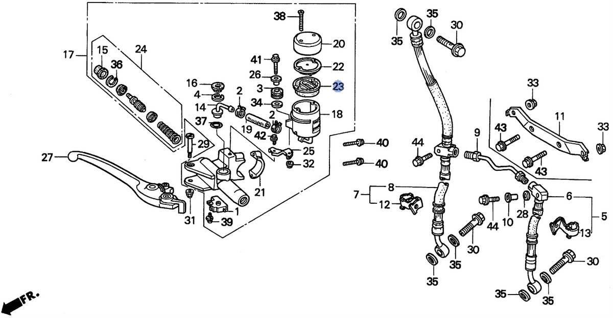 Honda OEM part 45520-KV3-006