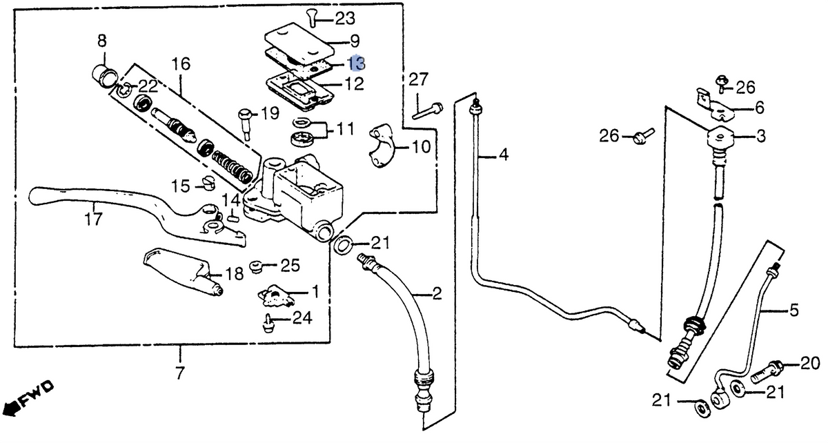 Honda OEM part 45521-HA2-006