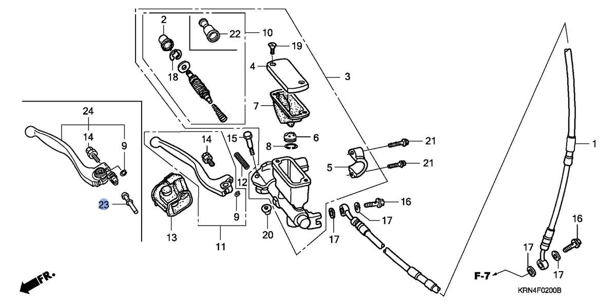 Honda OEM part 45525-MEN-J01