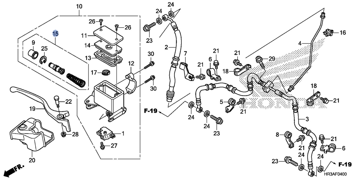 Honda OEM part 45530-MCA-006