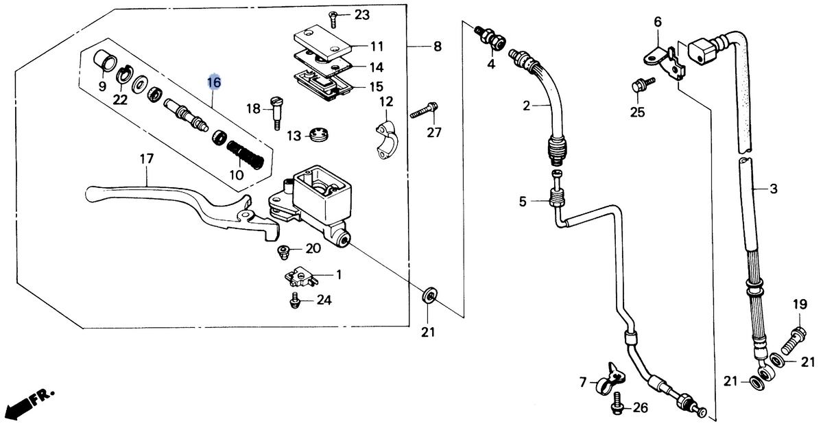 Honda OEM part 45530-MN9-305