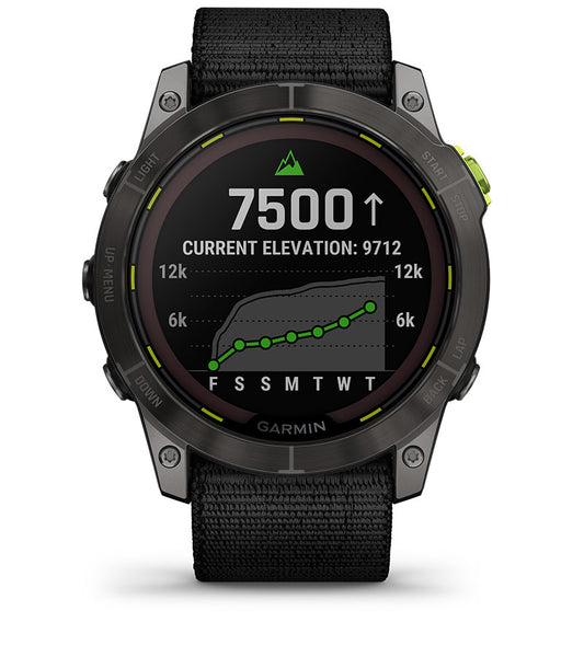 Enduro™ 2 – Carbon Gray DLC Titanium with Black UltraFit Nylon Strap