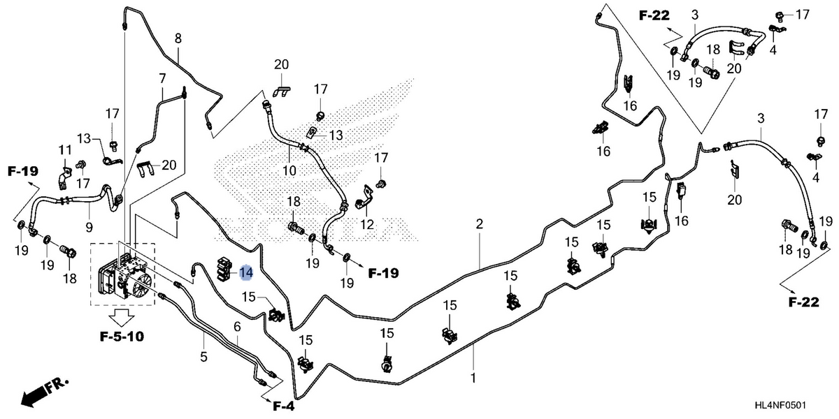 Honda OEM part 46393-HL4-F41