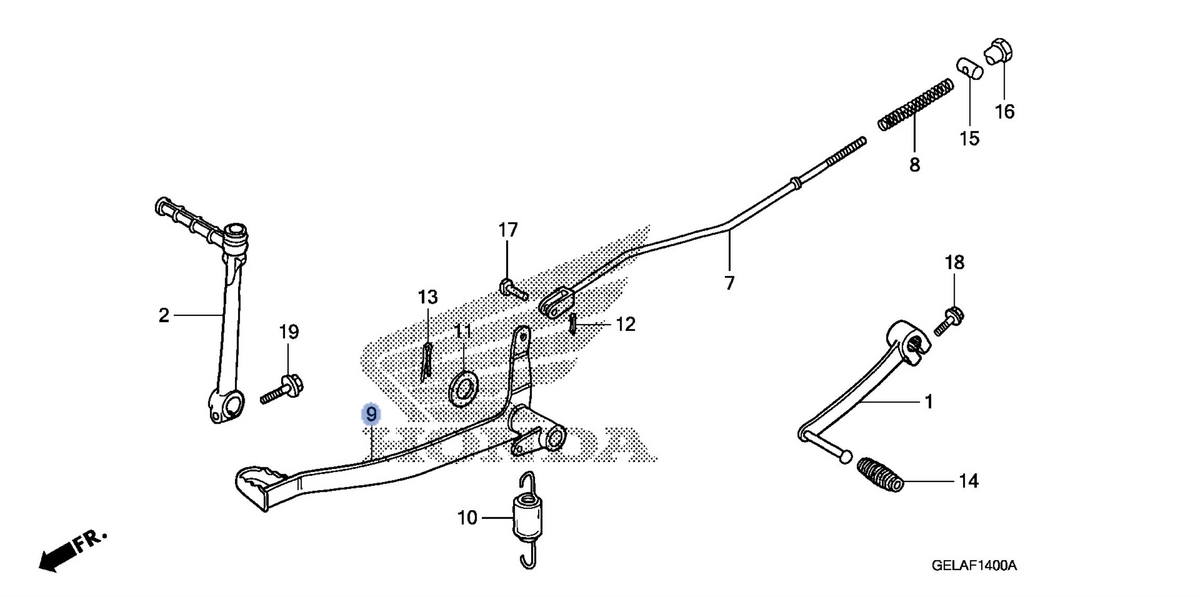 Honda OEM part 46500-GEL-305
