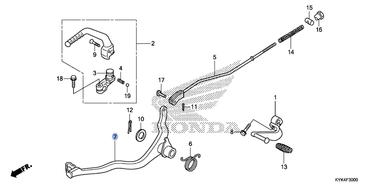 Honda OEM part 46500-KYK-910