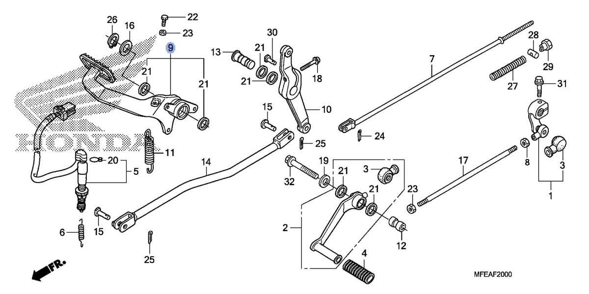 Honda OEM part 46500-MFE-A40