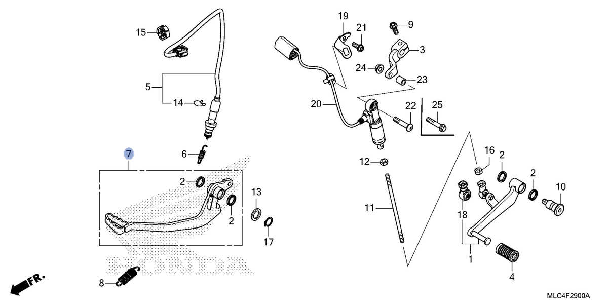 Honda OEM part 46500-MLC-D00