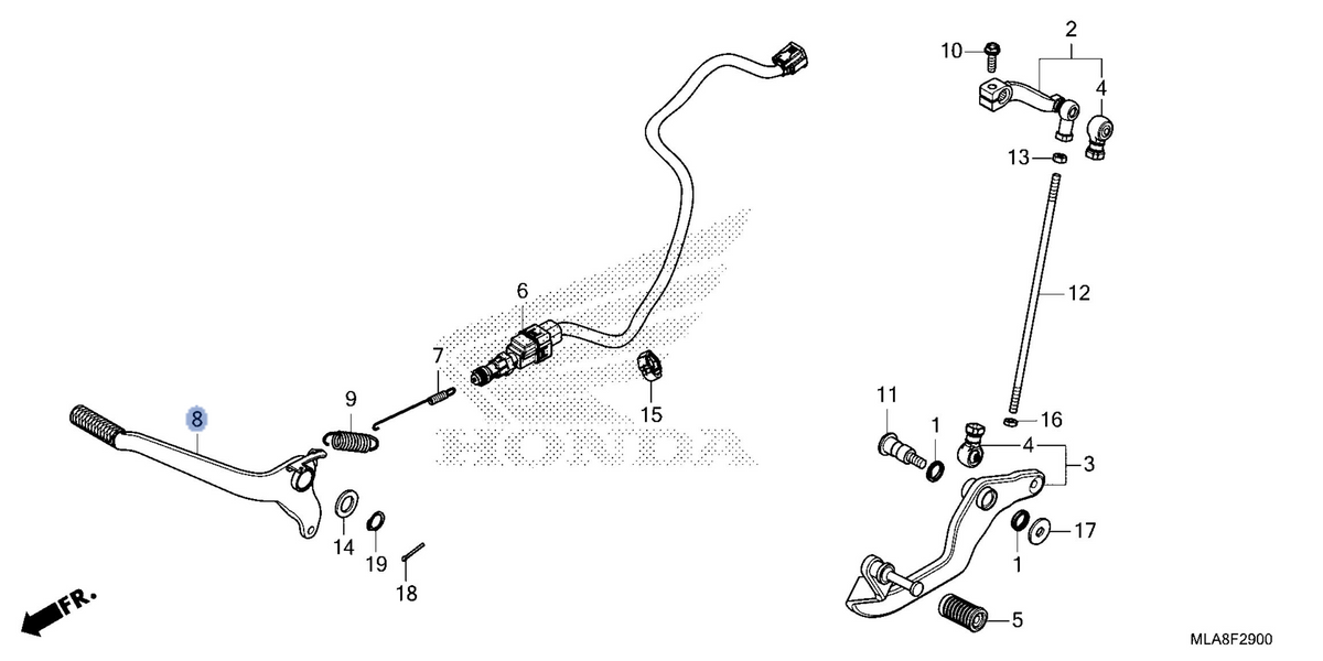 Honda OEM part 46501-MLA-A00